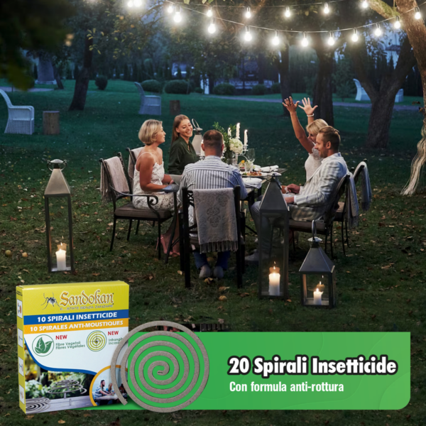 Spirali anti zanzara in fibra vegetale 10pz - immagine 3