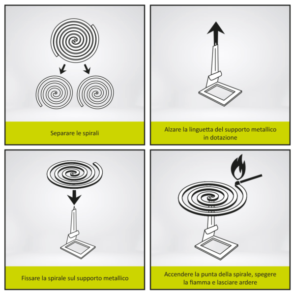 Spirali anti zanzara in fibra vegetale 10pz - immagine 4