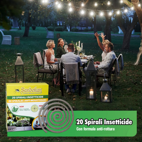 Spirali anti zanzara in fibra vegetale 20pz - immagine 3