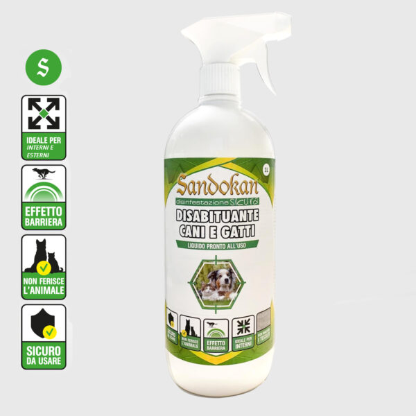 Liquid cat and dog repellent