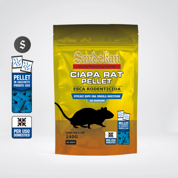 Appât rodenticide "Ciapa Rat Pellet" (granulés pour rats)